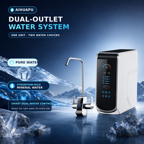 Aihuapu Snow Mountain Mineral Water Machine (Intelligent Display Faucet) AHP-RO-B012