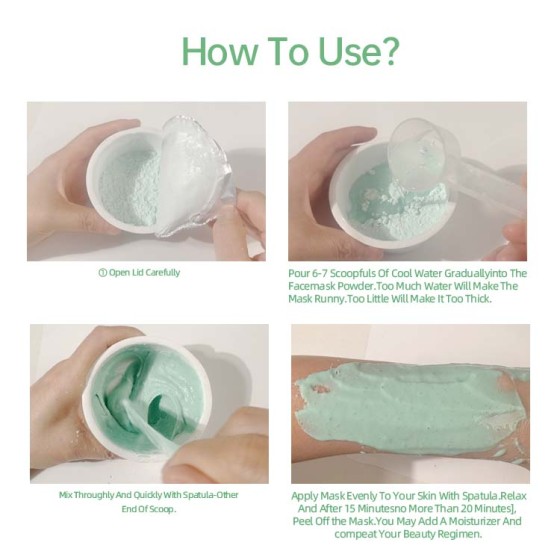 YU RAN SHI Botox Effect Modeling Powder Mask, Lifting Moisturizing Peel‑Off Rubber Mask 30g
