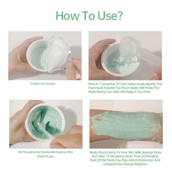 YU RAN SHI Botox Effect Modeling Powder Mask, Lifting Moisturizing Peel‑Off Rubber Mask 30g