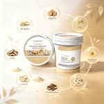 YU RAN SHI 7 Herbal Extract Facial Powder Mask, Soothing Brightening Pore‑Cleansing Salon Modeling Mask Powder 500g Bucket