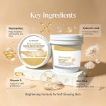 YU RAN SHI Niacinamide Beautiful Skin Soft Mask Powder, Brightening Even‑Tone Hydrating Salon Modeling Mask Powder 500g Bucket
