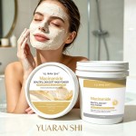 YU RAN SHI Niacinamide Beautiful Skin Soft Mask Powder, Brightening Even‑Tone Hydrating Salon Modeling Mask Powder 500g Bucket