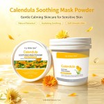 YU RAN SHI Calendula Soothing Mask Powder, Calming Hydrating Modeling Mask Powder for Sensitive Skin 500g Bucket