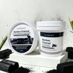 YU RAN SHI Bamboo Charcoal Sea Mud Clearing Soft Mask Powder, Deep Pore Cleansing Oil‑Control Modeling Mask Powder 500g Bucket