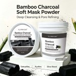 YU RAN SHI Bamboo Charcoal Sea Mud Clearing Soft Mask Powder, Deep Pore Cleansing Oil‑Control Modeling Mask Powder 500g Bucket