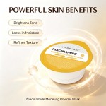 YU RAN SHI Niacinamide Modeling Powder Mask, Brightening Moisturizing Refining Salon‑Use Rubber Mask Powder 500g Bucket