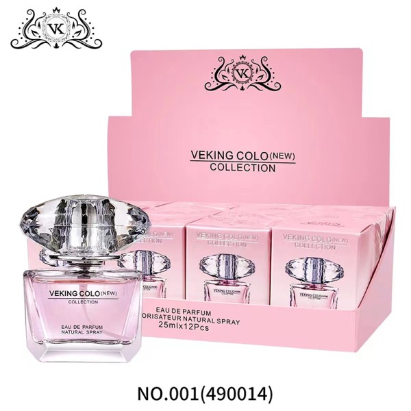 Veking Colo Pink Diamond Women Perfume 25ml, Fresh Floral Fruity Musk Long‑Lasting Eau De Parfum Spray