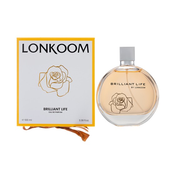 LONKOOM BRILLIANT LIFE Perfume for Women 25ml, Woody Aromatic Long‑Lasting Eau De Parfum Spray