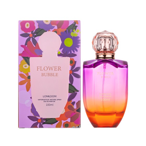 LONKOOM FLOWER BUBBLE Perfume for Women 25ml, Woody Aromatic Long‑Lasting Eau De Parfum Spray