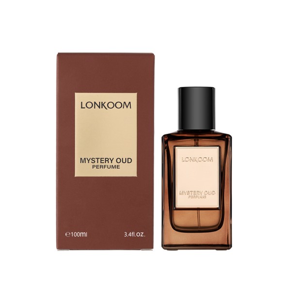LONKOOM MYSTERY OUD Perfume 25ml, Woody Aromatic Long‑Lasting Eau De Parfum Spray