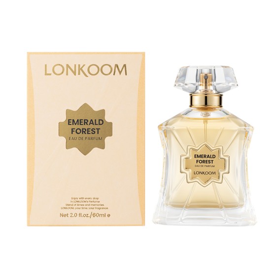LONKOOM EMERALD FOREST Perfume 25ml, Woody Aromatic Long‑Lasting Eau De Parfum Spray