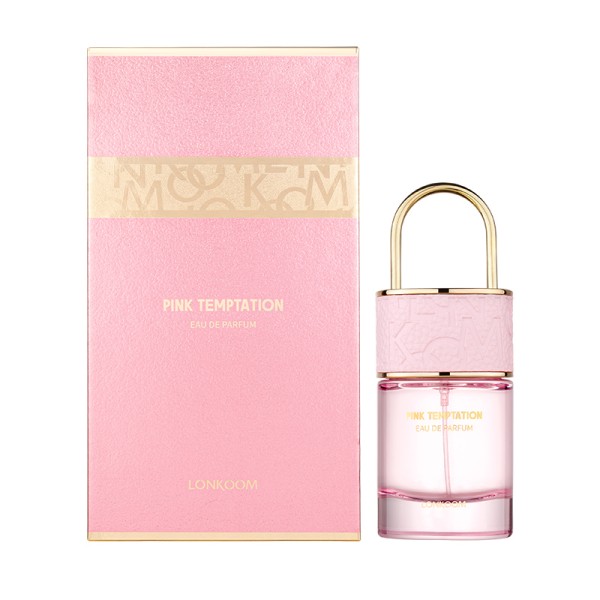 LONKOOM PINK TEMPTATION Perfume 25ml, Woody Aromatic Long‑Lasting Eau De Parfum Spray