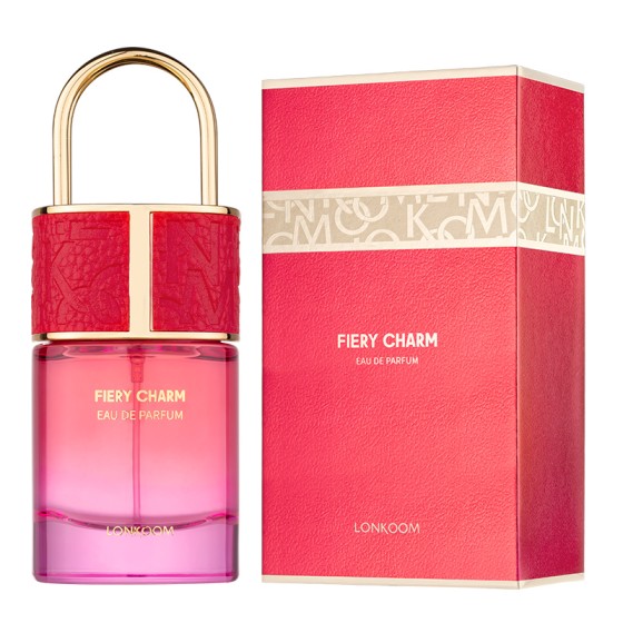 LONKOOM FIERY CHARM Perfume 25ml, Woody Aromatic Long‑Lasting Eau De Parfum Spray
