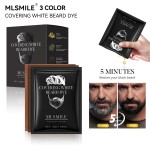 MLSMILE cross-border exclusive men's beard dye, hair dye cream, bubble plant-based hair dye.