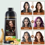 Hairdye 5-in-1 Hair Dye with Moroccan Argan Oil Essence for Coloring and Covering Gray Hair
