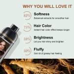 Hairdye 5-in-1 Hair Dye with Moroccan Argan Oil Essence for Coloring and Covering Gray Hair