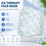 Cross-border - FDA beauty mask silicone photon beauty instrument red and blue light home use facial LED color light cooling mask device