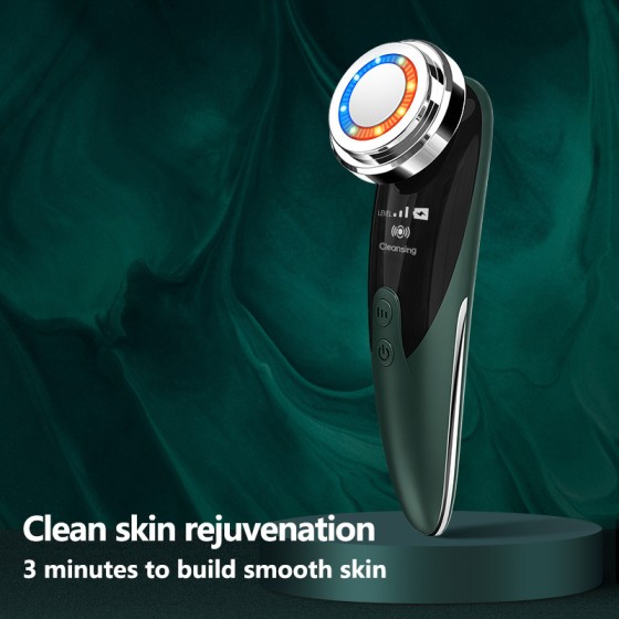 Cross-border Xinlin Beauty Instruments Ultrasonic Facial Massager Cleansing Facial Extraction Device with Red and Blue Light