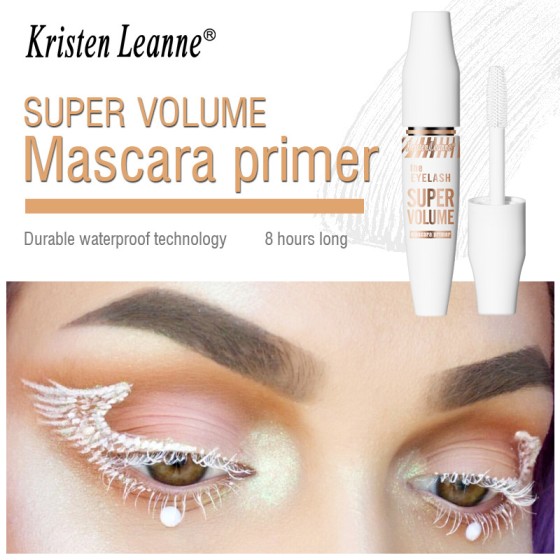 White Mascara Primer – Volumizing, Curling, Setting, Smudge-proof, and Waterproof