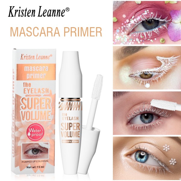White Mascara Primer – Volumizing, Curling, Setting, Smudge-proof, and Waterproof