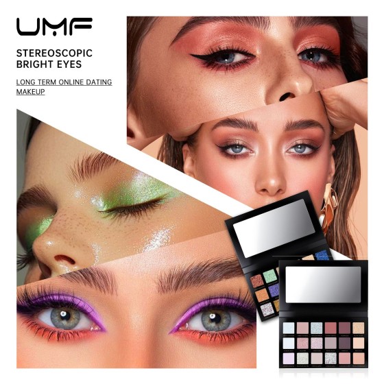Cross-border premium custom 18-color "chameleon" (color-shifting) eyeshadow palette – affordable luxury cosmetics from a manufacturing factory.