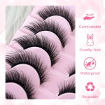 Cross-border full-strip false eyelashes (10-pair pack): "Cat-eye" style with elongated outer corners and voluminous, flared "fox-eye" effect—designed for Western markets.