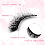 Cross-border full-strip false eyelashes (10-pair pack): "Cat-eye" style with elongated outer corners and voluminous, flared "fox-eye" effect—designed for Western markets.