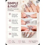 Nude‑Coffee Embossed White Floral Press‑On Nails, Long Ballet Nails Gentle Art‑Style White Flower Print False Nails